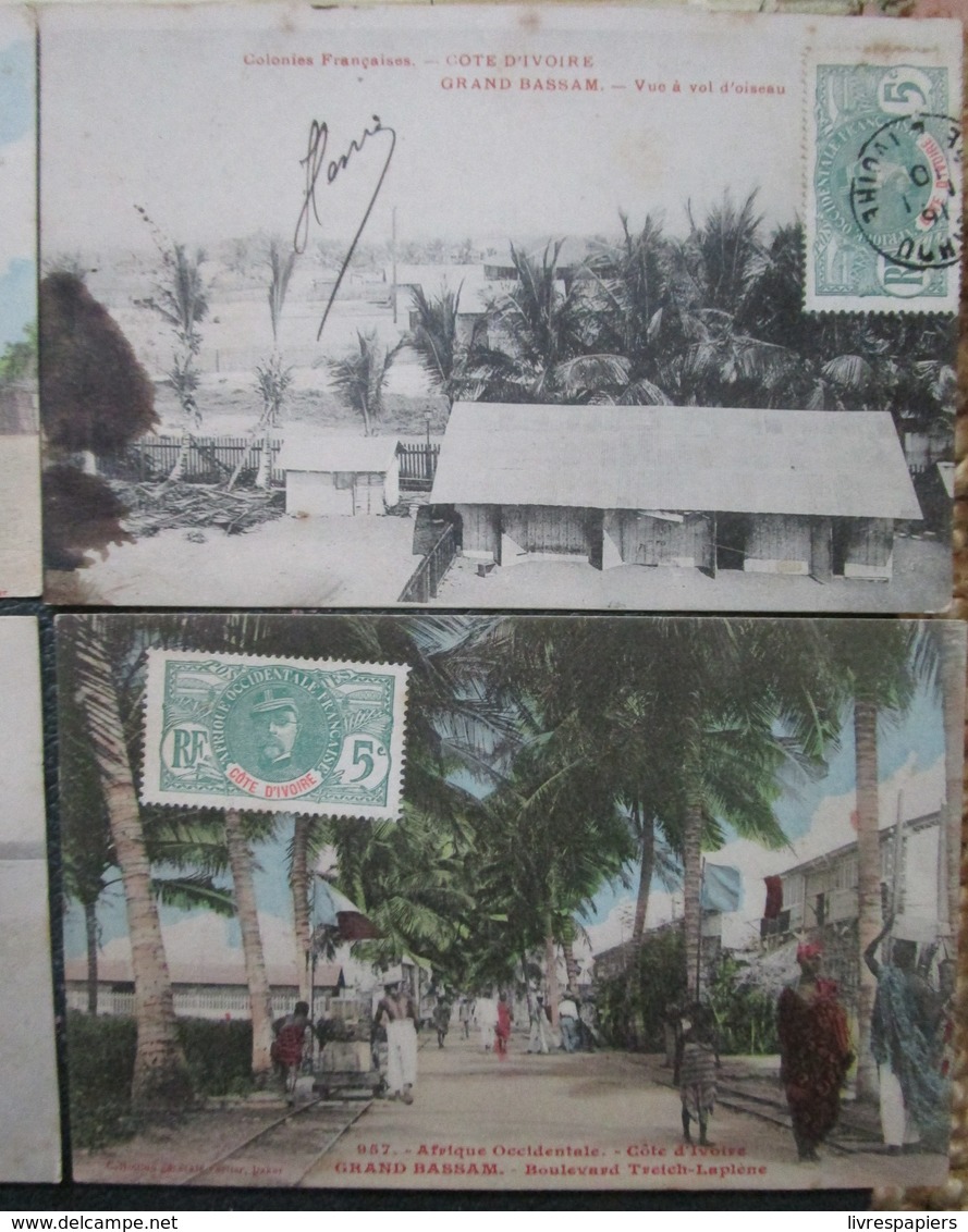 Cote D'ivoire Lot 4 Cpa Grand Bassam   Cpa Timbrée  Afrique Noire - Elfenbeinküste