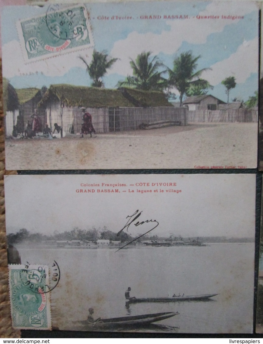 Cote D'ivoire Lot 4 Cpa Grand Bassam   Cpa Timbrée  Afrique Noire - Côte-d'Ivoire