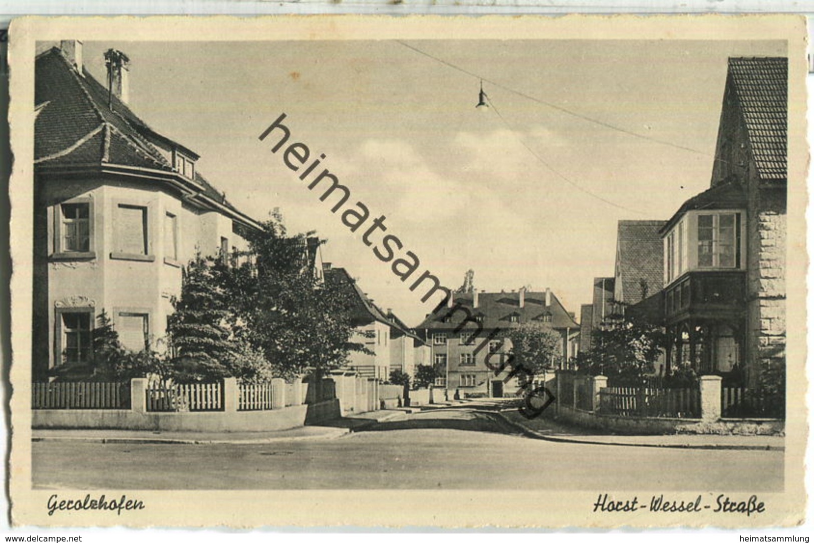 Gerolzhofen - Horst-Wessel-Straße - Verlag Hans Albert Gerolzhofen - Gerolzhofen