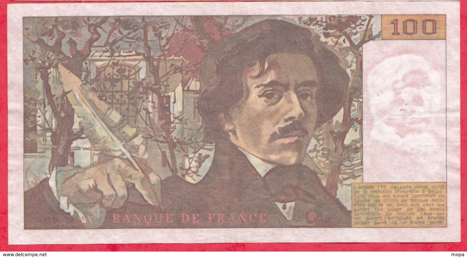 100 Francs "Delacroix" 1981-----F/TTB+----Série N-53 - 100 F 1978-1995 ''Delacroix''