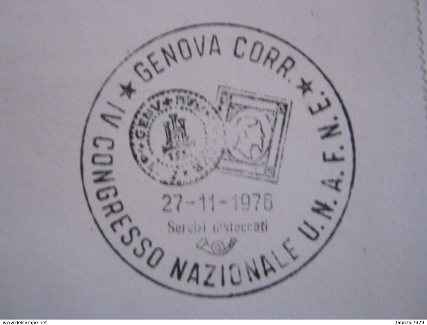 A.05 ITALIA ANNULLO - 1976 GENOVA CONGRESSO NAZIONALE UNAFNE MONETA GENV MONEY FRANCOBOLLO SARDEGNA SAVOIA - Münzen