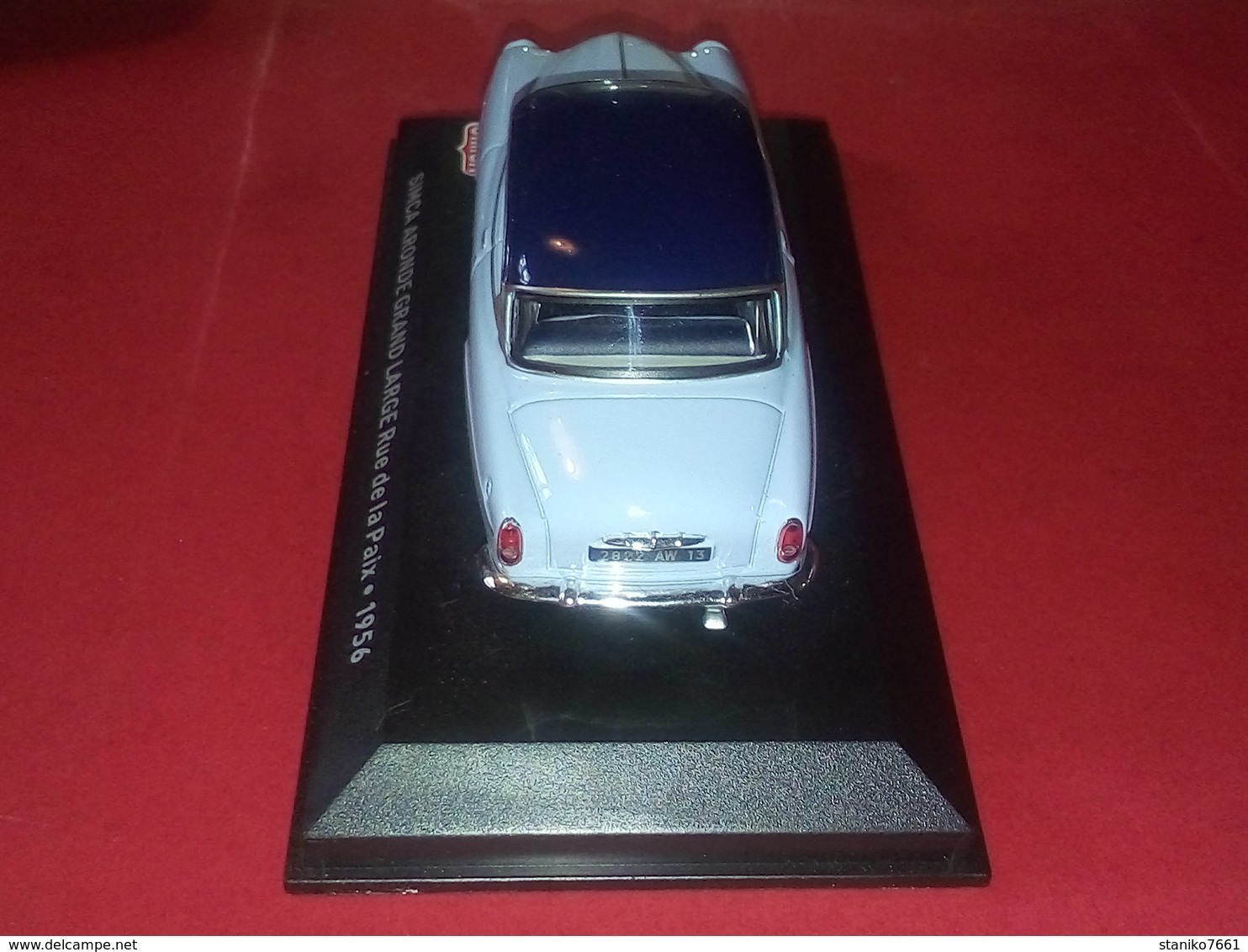 Voiture Miniature SIMCA ARONDE GRAND LARGE RUE DE LA PAIX 1956 1/43 - Collectors Et Insolites - Toutes Marques