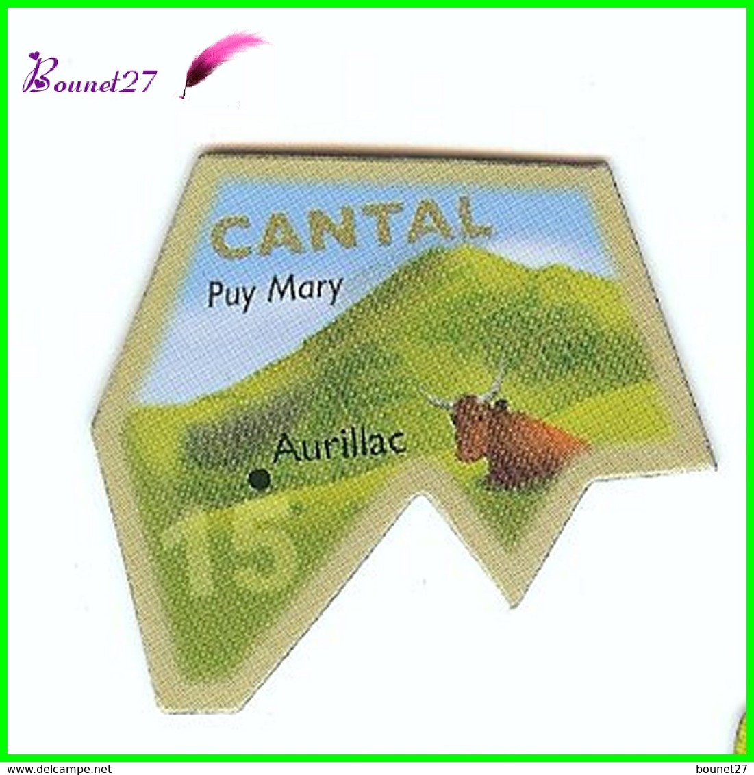 Magnet Le Gaulois Les Départements - 15 Cantal Puy Mary - Magnets
