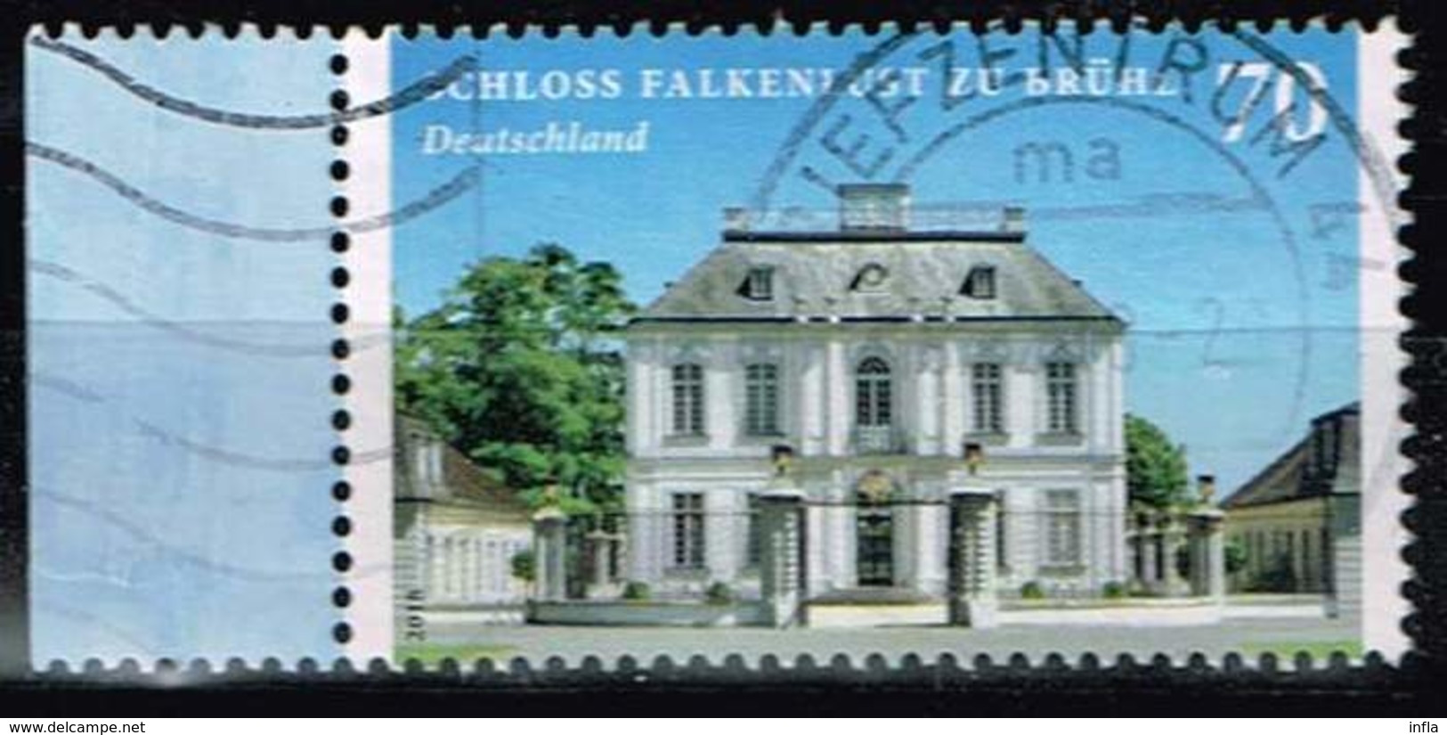 Bund 2018, Michel# 3354 O Burgen Und Schlösser: Schloss Falkenlust Zu Brühl - Gebraucht