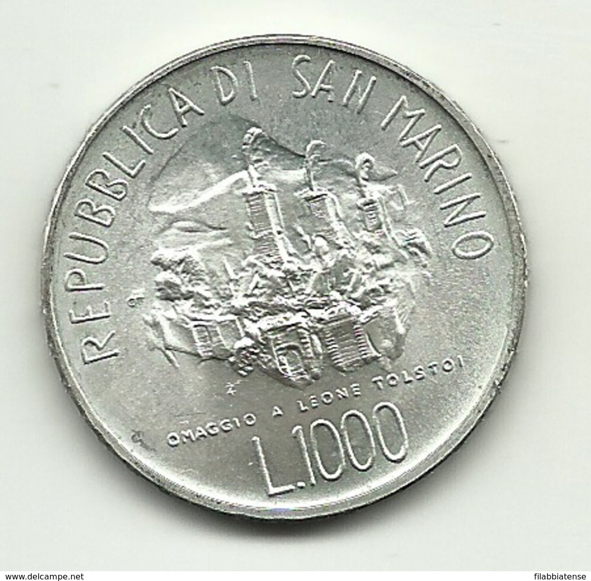 1978 - San Marino 1.000 Lire - Tolstoj - Senza Confezione   ----- - San Marino