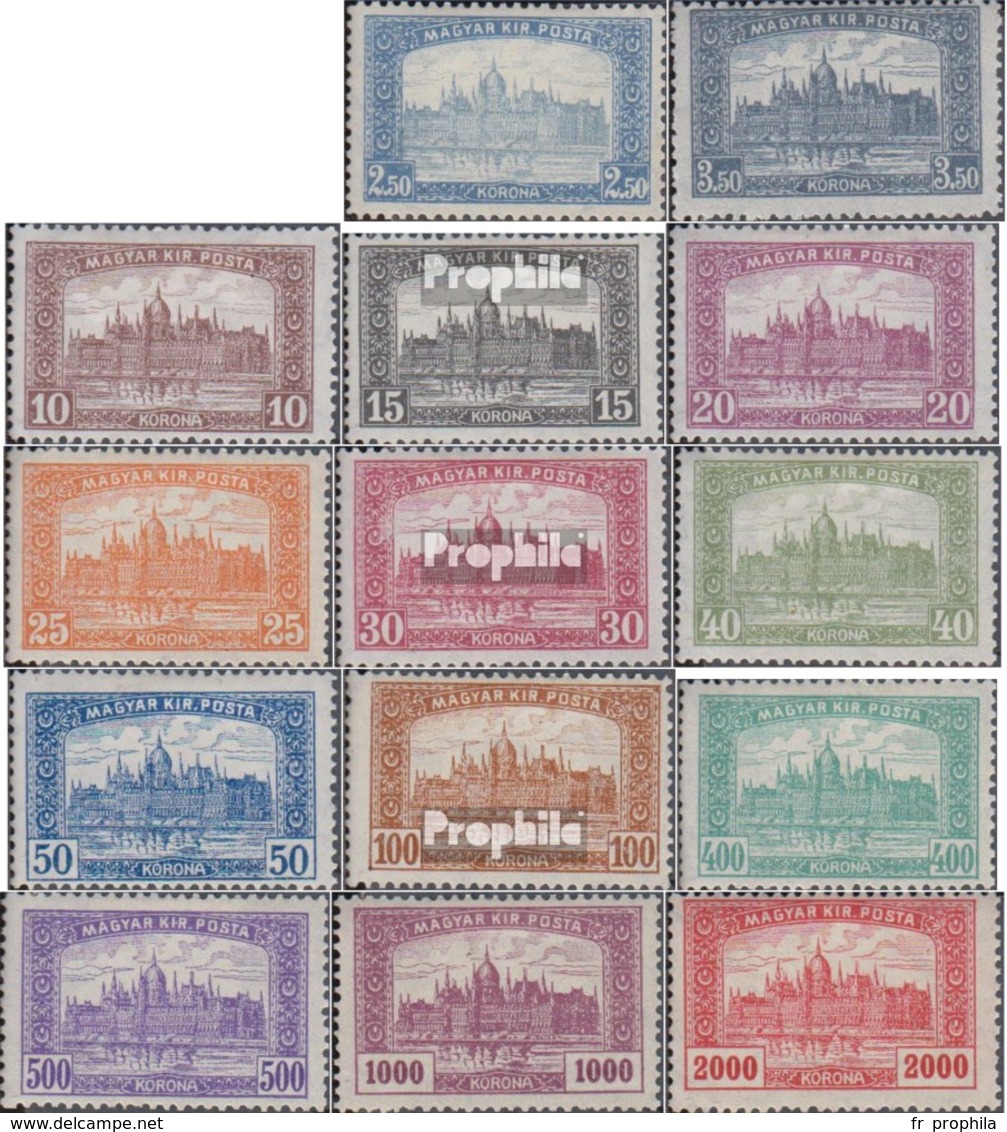 Hongrie 355-368 (complète.Edition.) Avec Charnière 1920 Parlement - Neufs