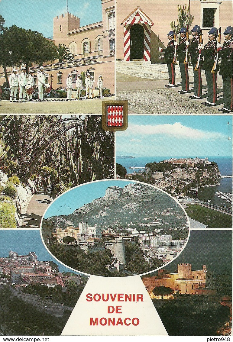 Principaute De Monaco, Montecarlo, Vues Et La Reléve De La Garde Du Prince, Vedute E Cambio Della Guardia - Viste Panoramiche, Panorama