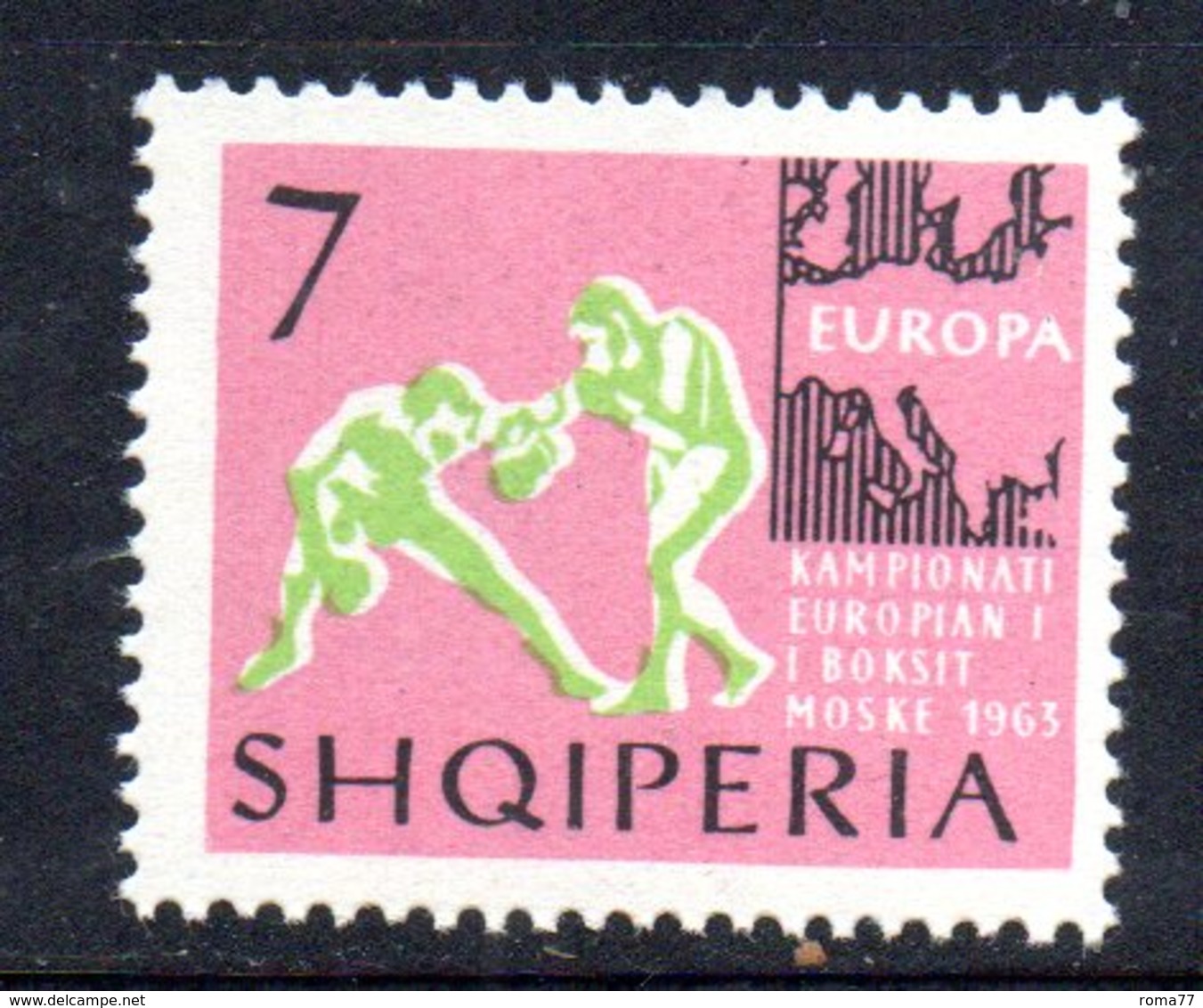 649 490 - ALBANIA 1963 , Yvert N. 644 (Michel 771)   ***  MNH  Boxe - Albania