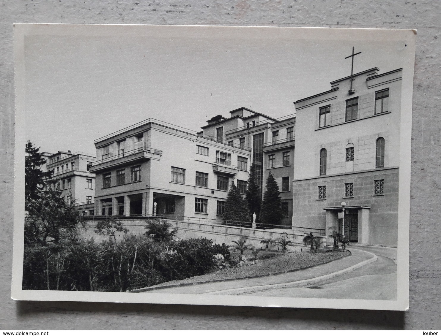 Cpsm 68 MULHOUSE Clinique Saint-Damien Façade Nord Chapelle 1963 - Mulhouse