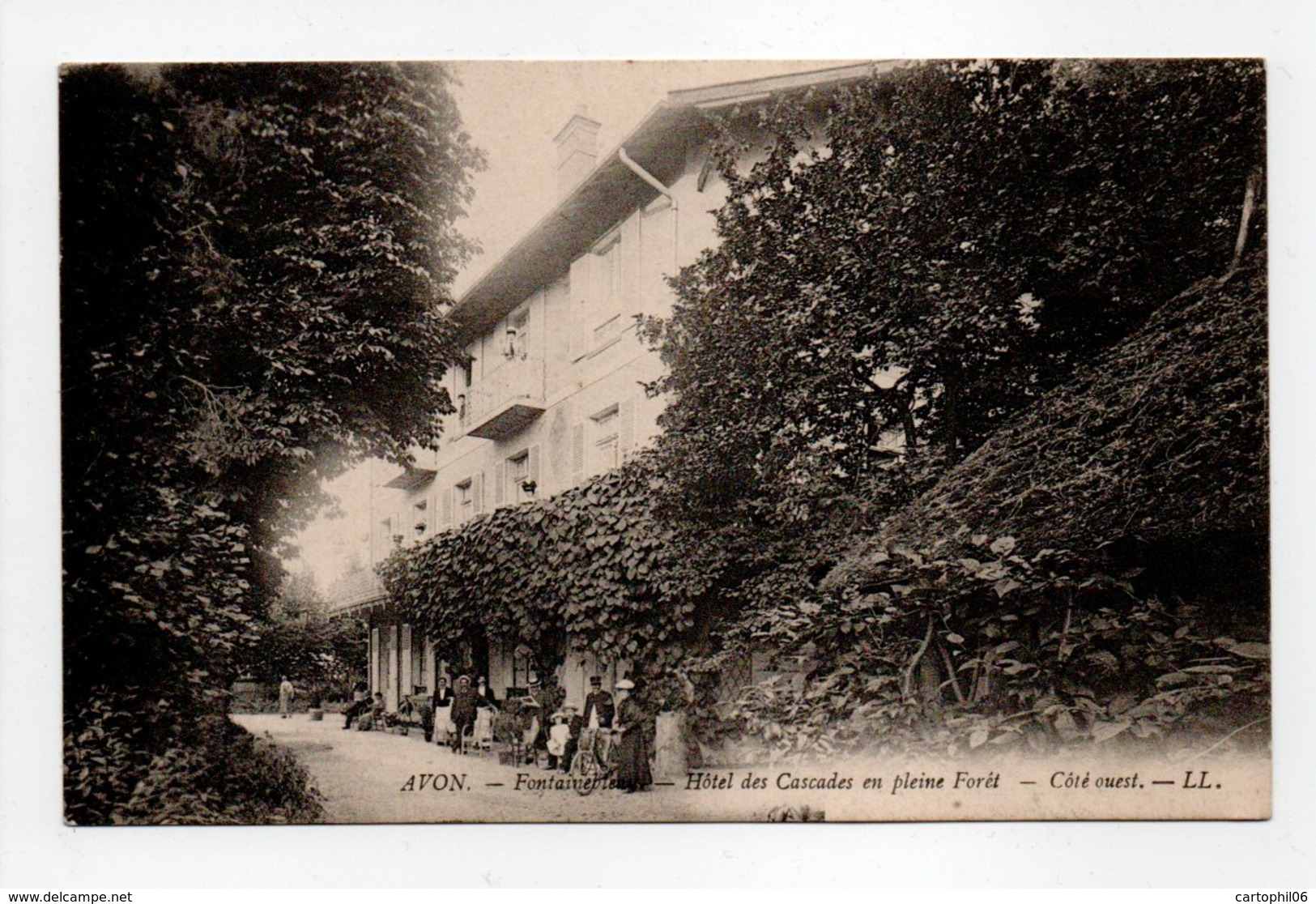 - CPA AVON (77) - Fontainebleau - Hôtel Des Cascades En Pleine Forêt - Côté Ouest - Editions Lévy - - Avon