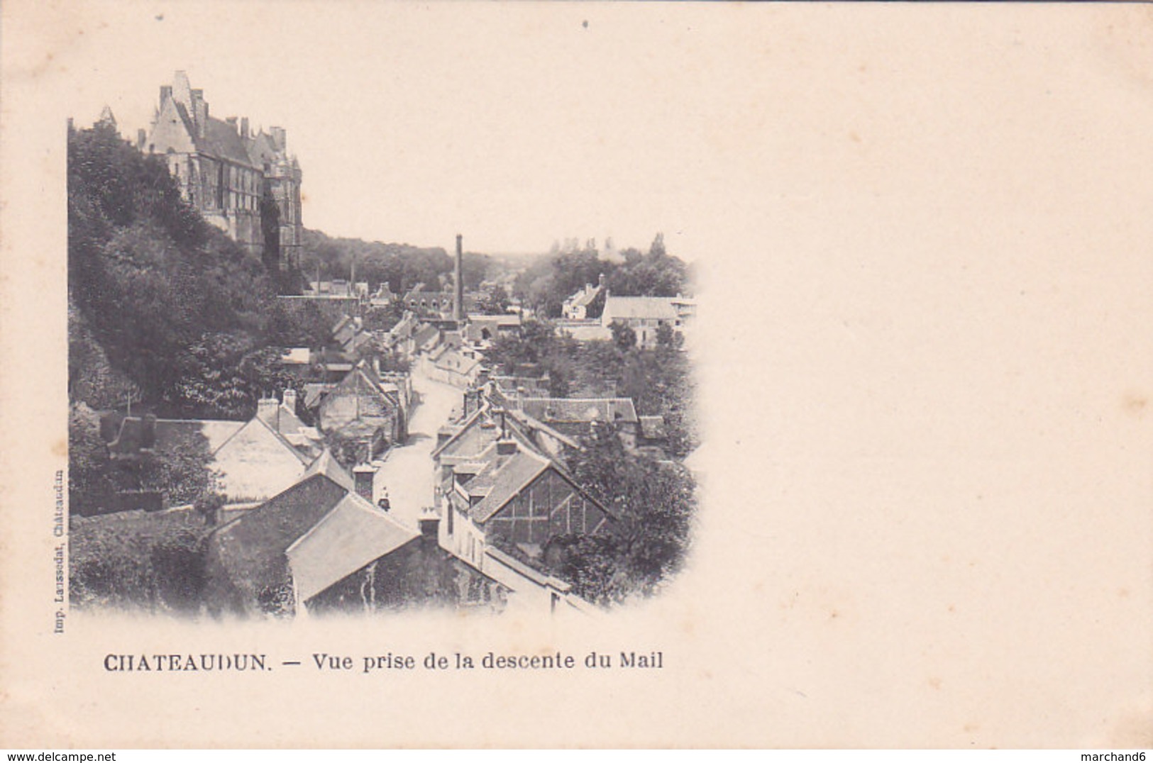 Chateaudun Vue Prise De La Descente Du Mail éditeur Laussedat - Chateaudun