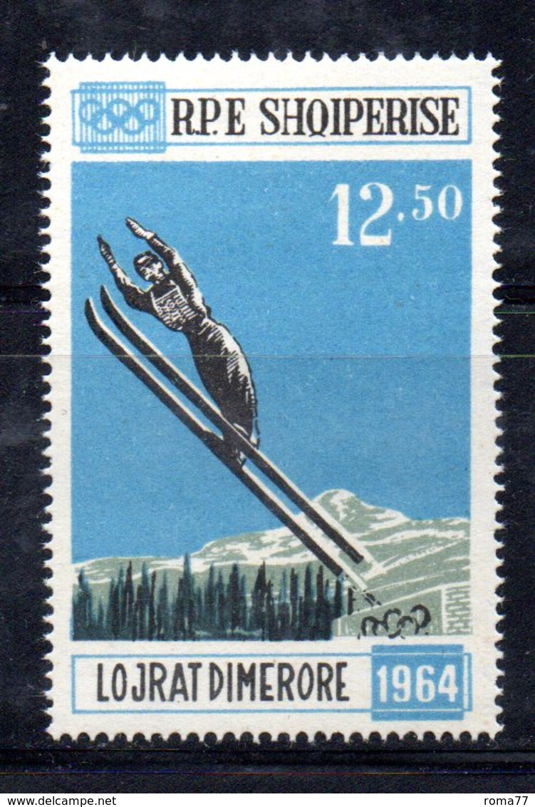 633 490 - ALBANIA 1963 ,    Yvert Francobollo Da Foglietto (61)  ***  MNH . INNSBRUCK - Albania