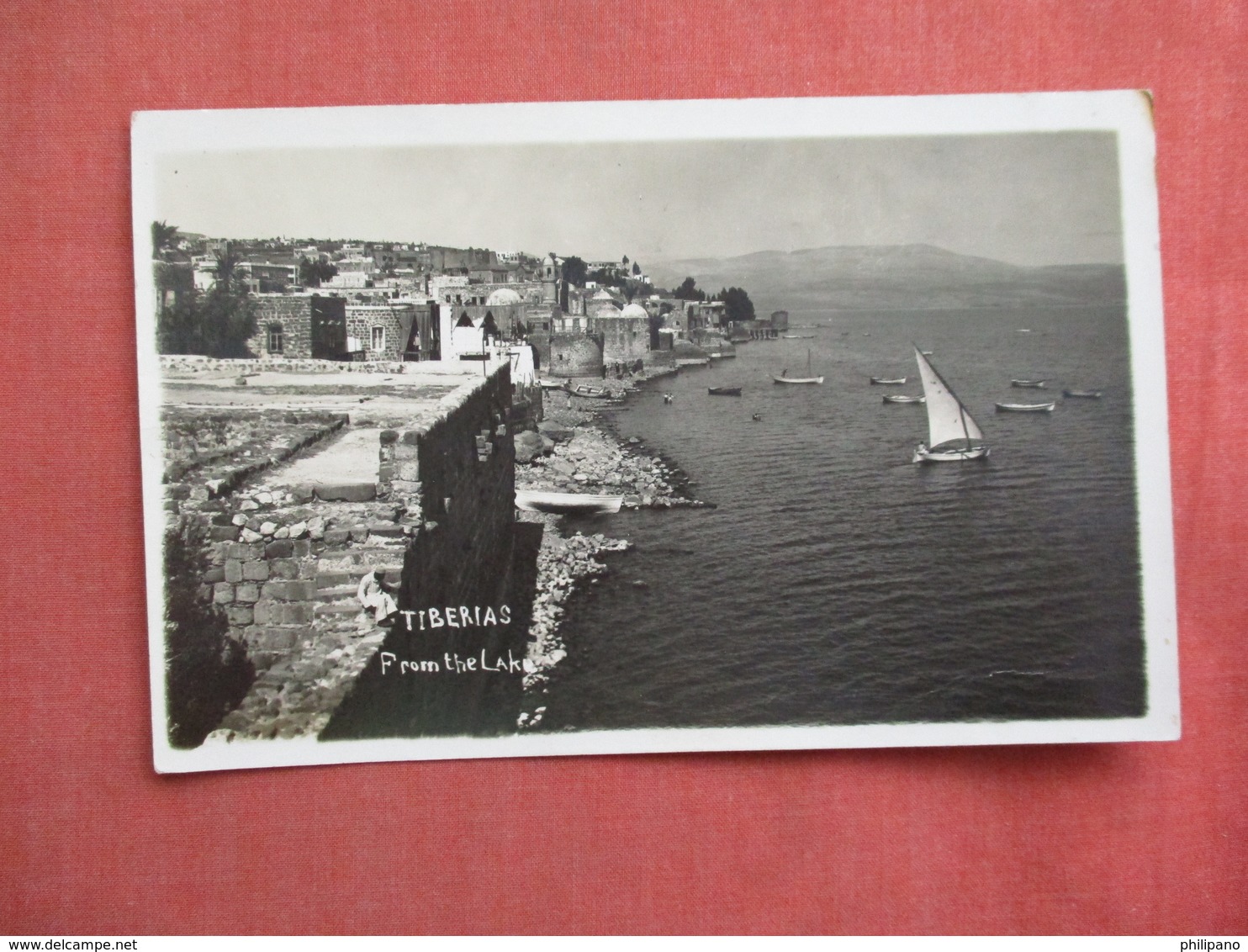 Tiberias,   From The Lake   RPPC     Ref 3104 - Palestine