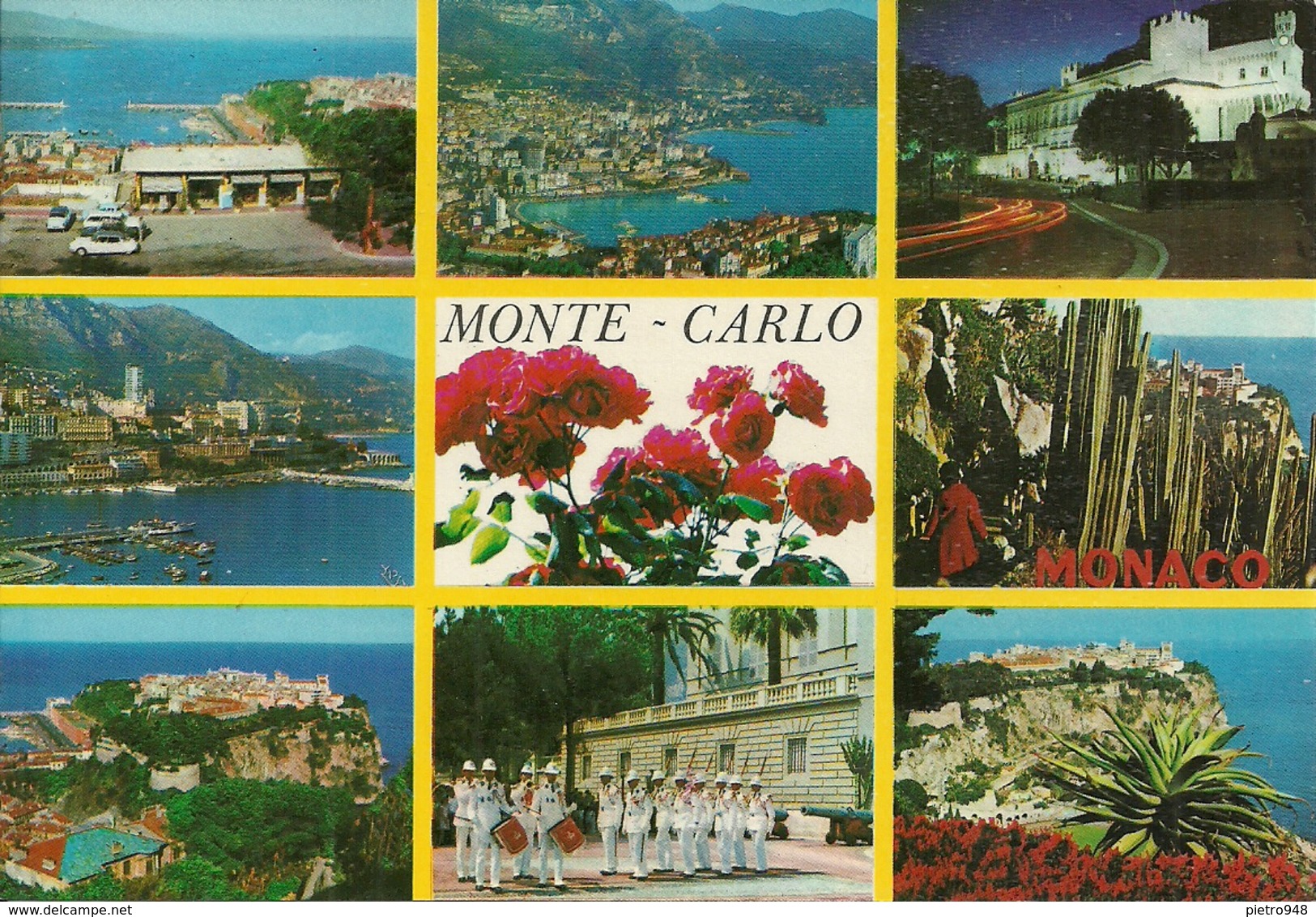 Principaute De Monaco, Montecarlo, Vues Et La Garde Du Prince, Vedute E Scorci Panoramici, Ansicht - Multi-vues, Vues Panoramiques