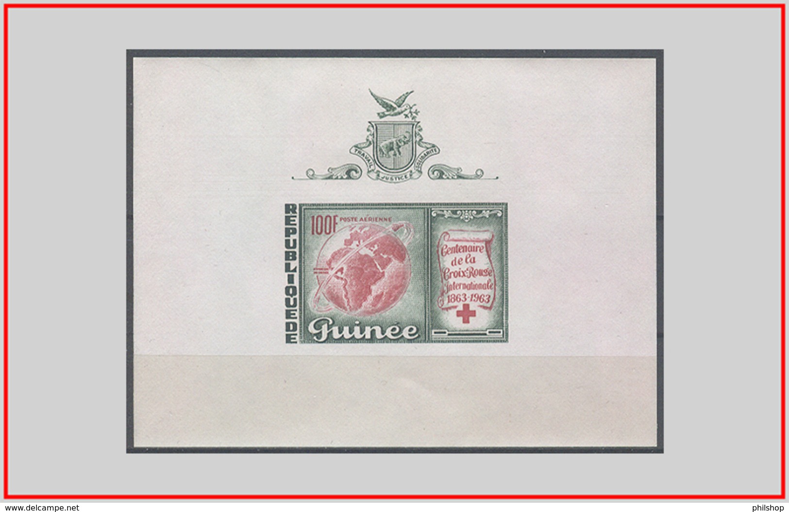 Guinea 1963 - Cat. BF 1 (MNH **) Croce Rossa - Red Cross (010327) - Guinea (1958-...)