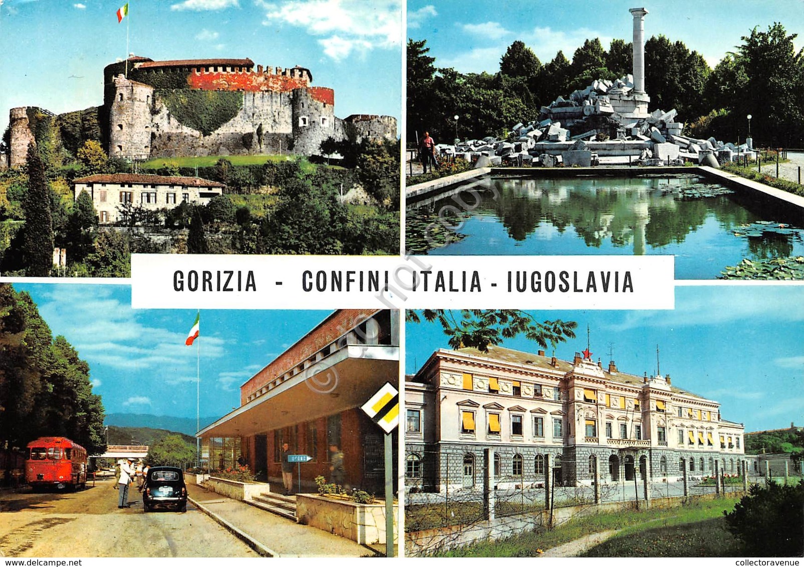 Cartolina Gorizia 4 Vedute Confini Italia Iugoslavia 1965 - Gorizia