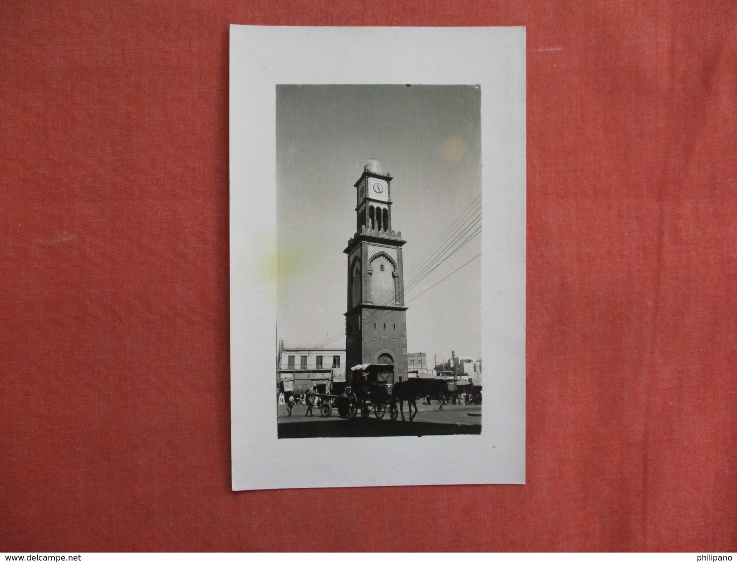 RPPC   Morocco > Casablanca     L'Horloge De La Place De France   Ref 3104 - Casablanca