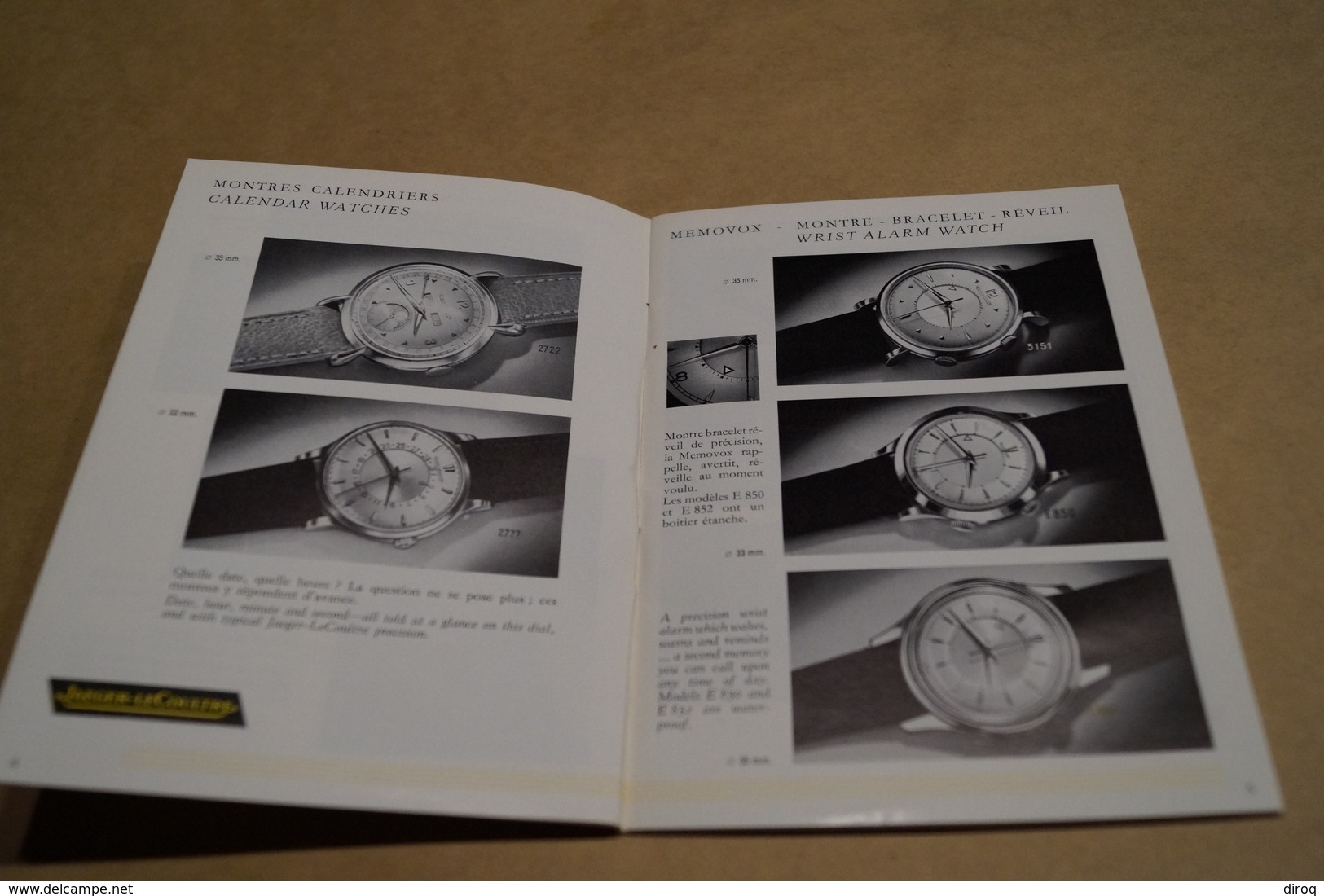 RARE Ancien Catalogue Jaeger-LeCoultre,horlogerie De Luxe,Genève 1960,complet 32 Pages,16,5 Cm./12,5 Cm. - Watches: Old