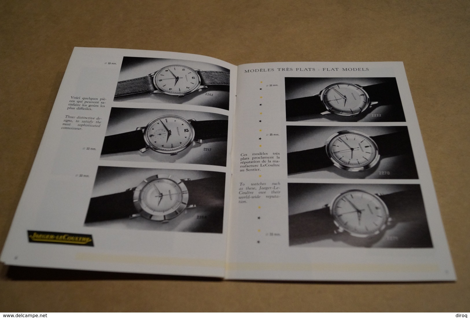 RARE Ancien Catalogue Jaeger-LeCoultre,horlogerie De Luxe,Genève 1960,complet 32 Pages,16,5 Cm./12,5 Cm. - Watches: Old