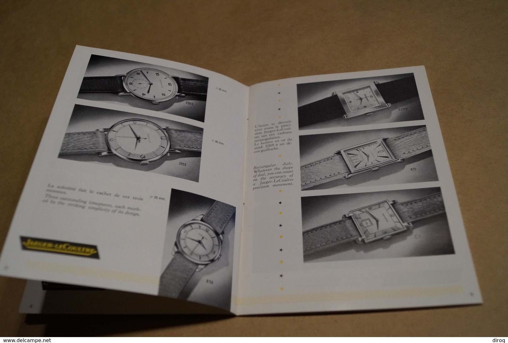 RARE Ancien Catalogue Jaeger-LeCoultre,horlogerie De Luxe,Genève 1960,complet 32 Pages,16,5 Cm./12,5 Cm. - Watches: Old