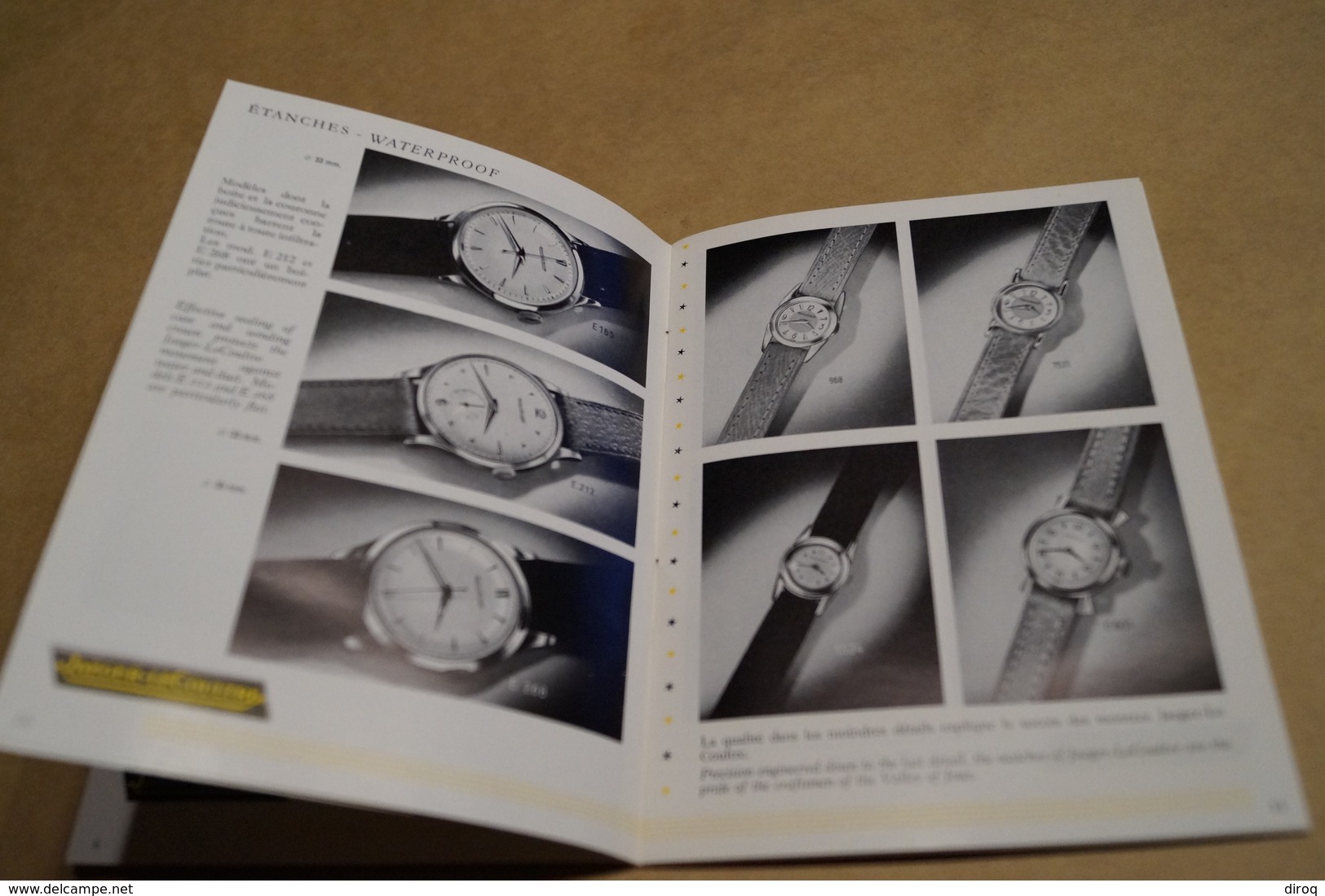 RARE ancien catalogue Jaeger-LeCoultre,horlogerie de Luxe,Genève 1960,complet 32 pages,16,5 Cm./12,5 Cm.