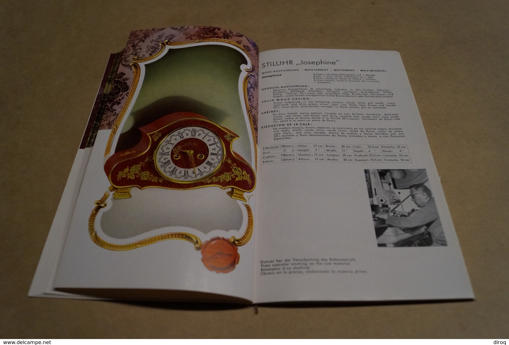 RARE ancien catalogue d'Horlogerie,Mittel,Schmid,pendules,44 pages,21 cm. sur 12 Cm.complet