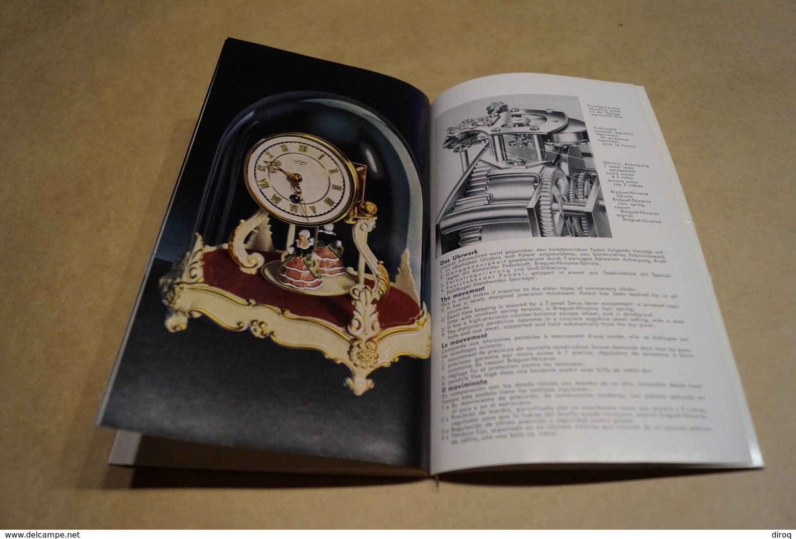 RARE ancien catalogue d'Horlogerie,Mittel,Schmid,pendules,44 pages,21 cm. sur 12 Cm.complet