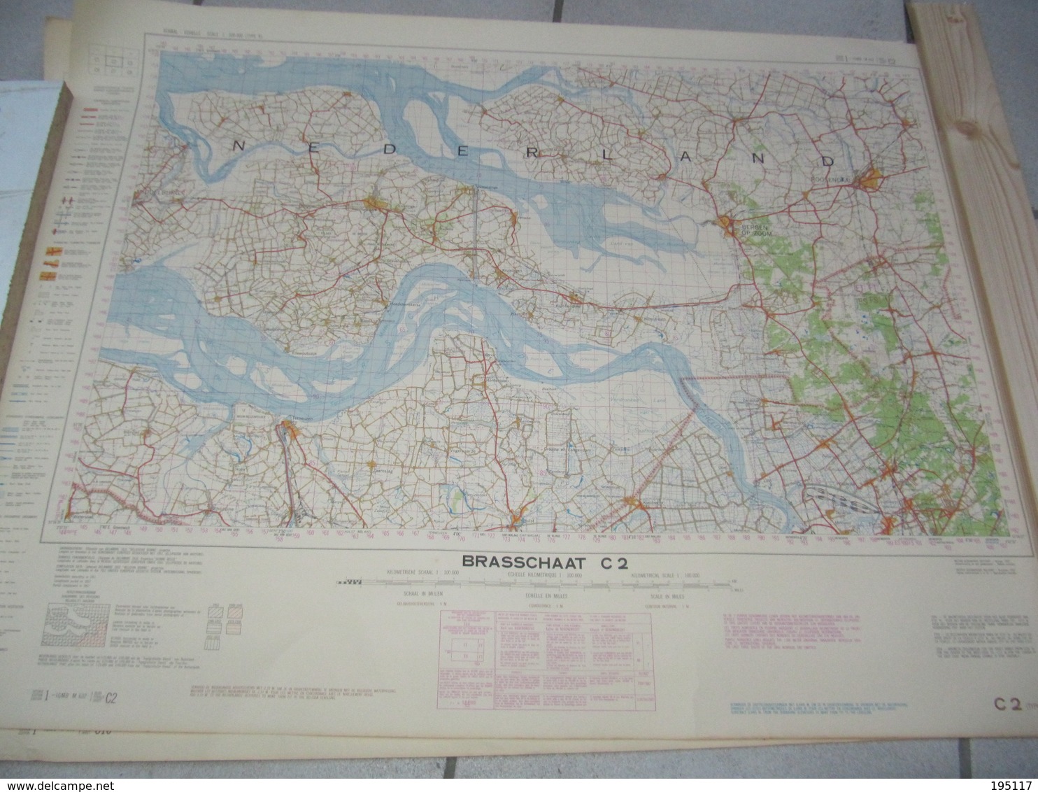 Brasschaat Stafkaart - 1957 - Cartes Topographiques