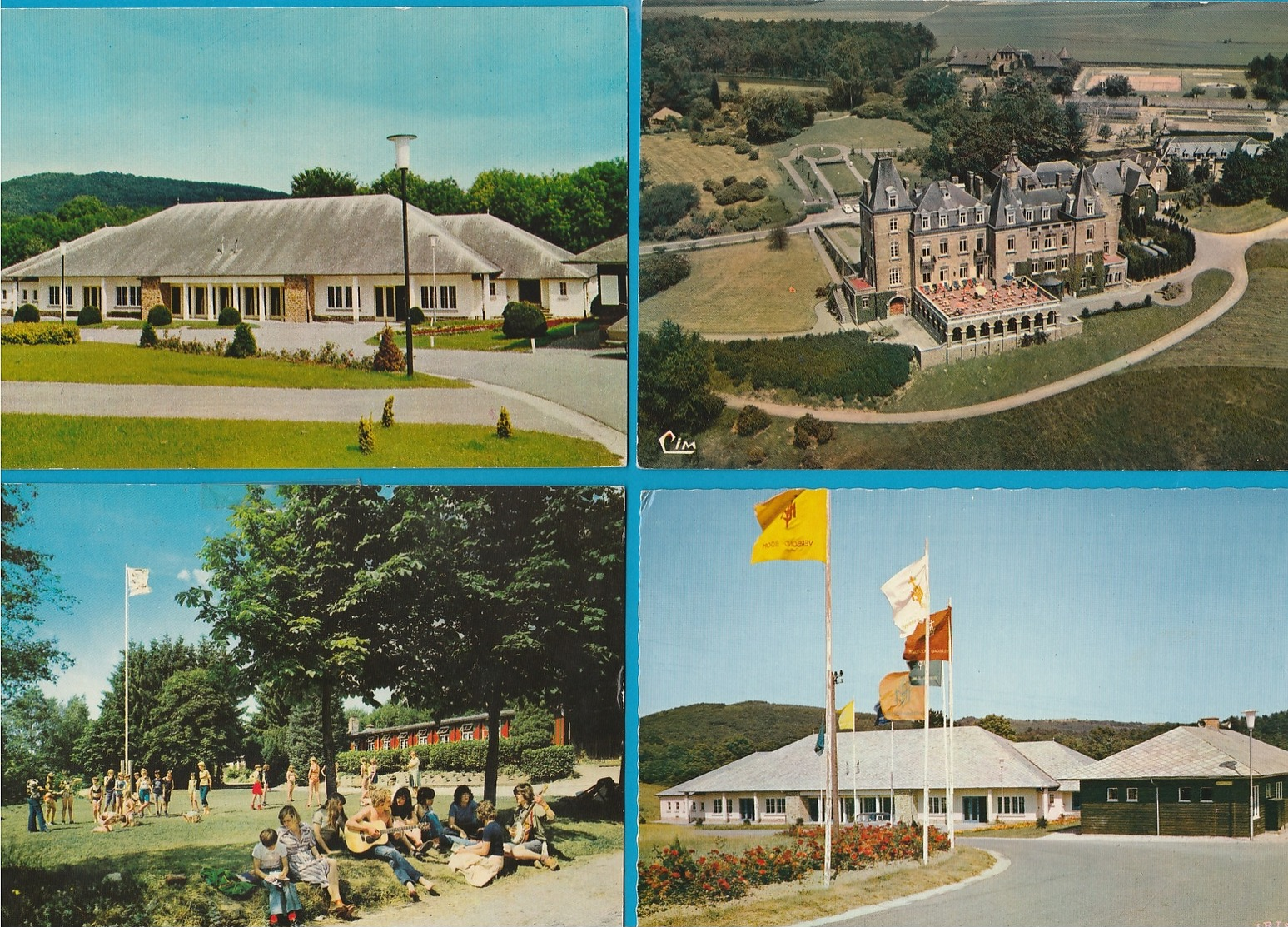 BELGIË Vakantiecentrums, Centre de vacances, Lot van 60 postkaarten, 60 cartes postales