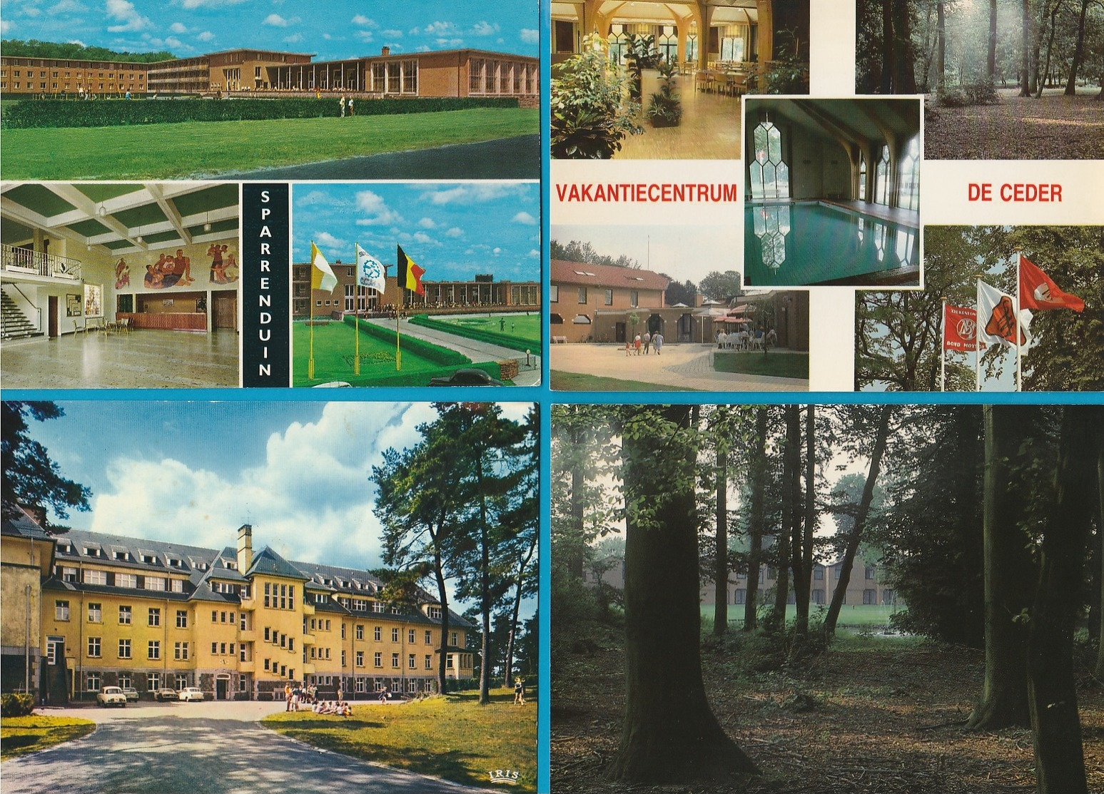 BELGIË Vakantiecentrums, Centre de vacances, Lot van 60 postkaarten, 60 cartes postales