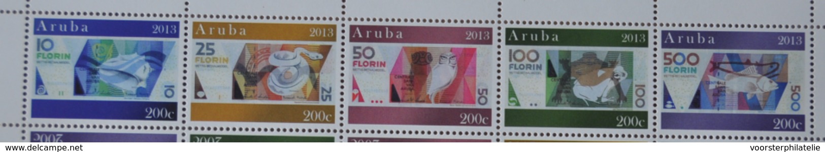 ARUBA 2013 SERIE GELD MONEY  MNH VERY FINE - Curaçao, Nederlandse Antillen, Aruba