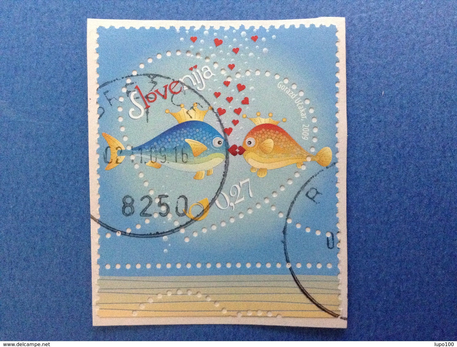 2009 SLOVENIA SLOVENIJA FRANCOBOLLO USATO STAMP USED LOVE 0,27 - Slovenia