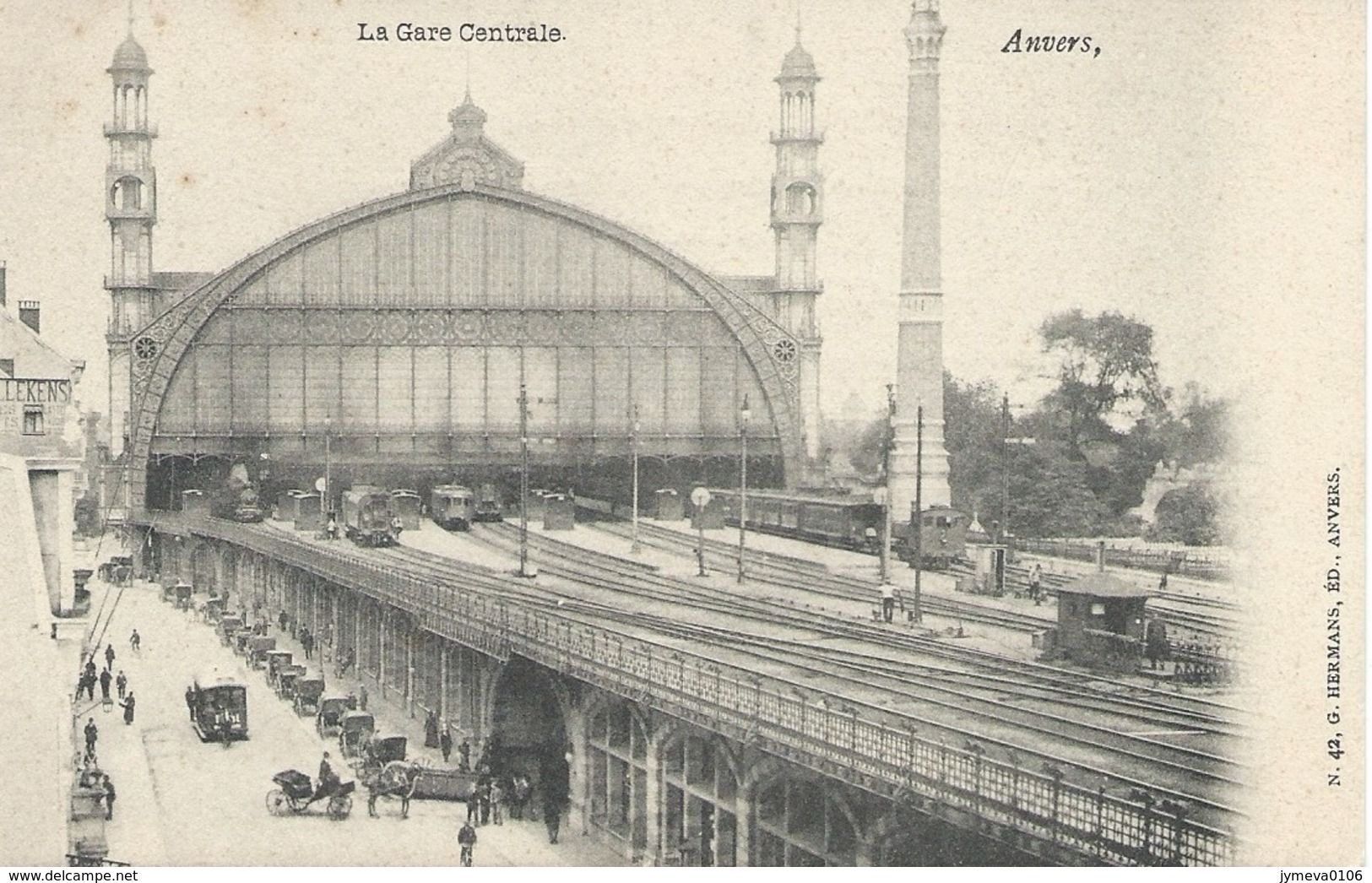 Anvers . La Gare Centrale. - Stations - Met Treinen