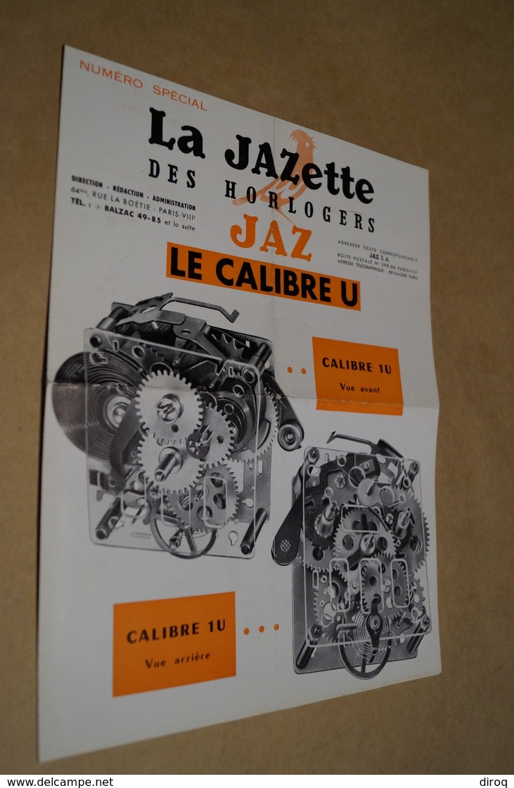 RARE Ancien Catalogue D'Horlogerie,La Jazette,Jaz,N° Spécial,originale,complet 27 Cm. Sur 21 Cm. - Alarm Clocks