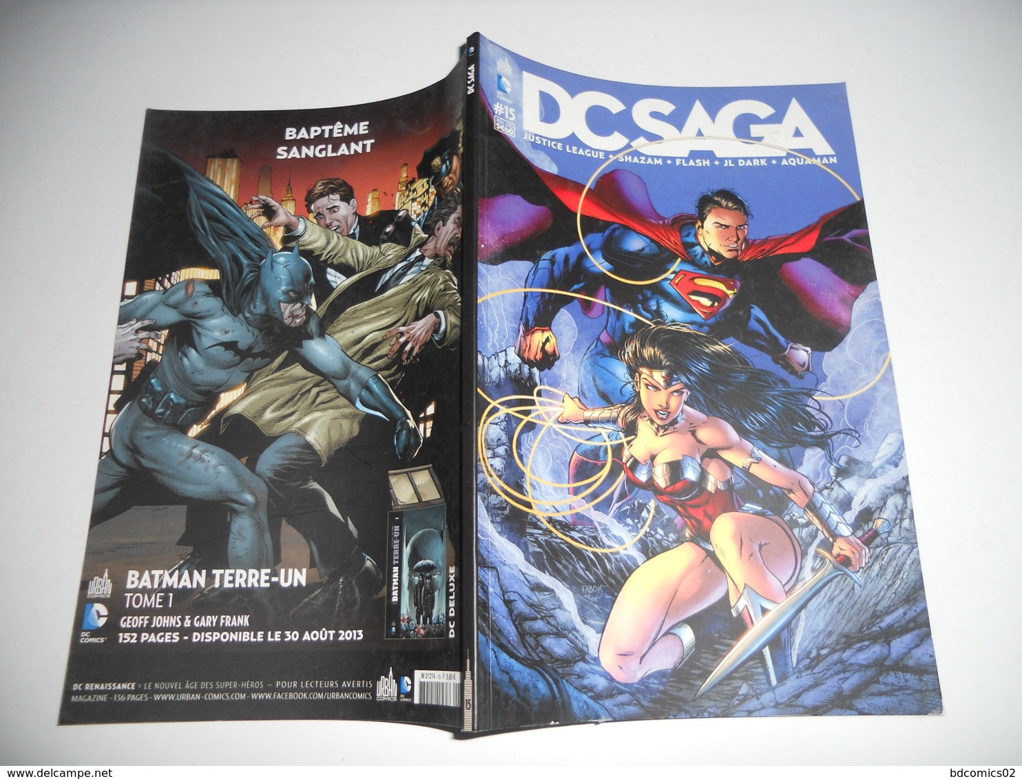 DC Saga N° 15 ( Justice League + Shazam + Flash + Justice League Dark + Aquaman DC URBAN TBE - Superman