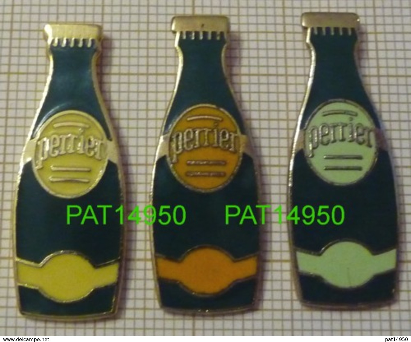 PERRIER CITRON ORANGE CITRON VERT  Lot De 3 BOUTEILLES En Version EGF - Boissons