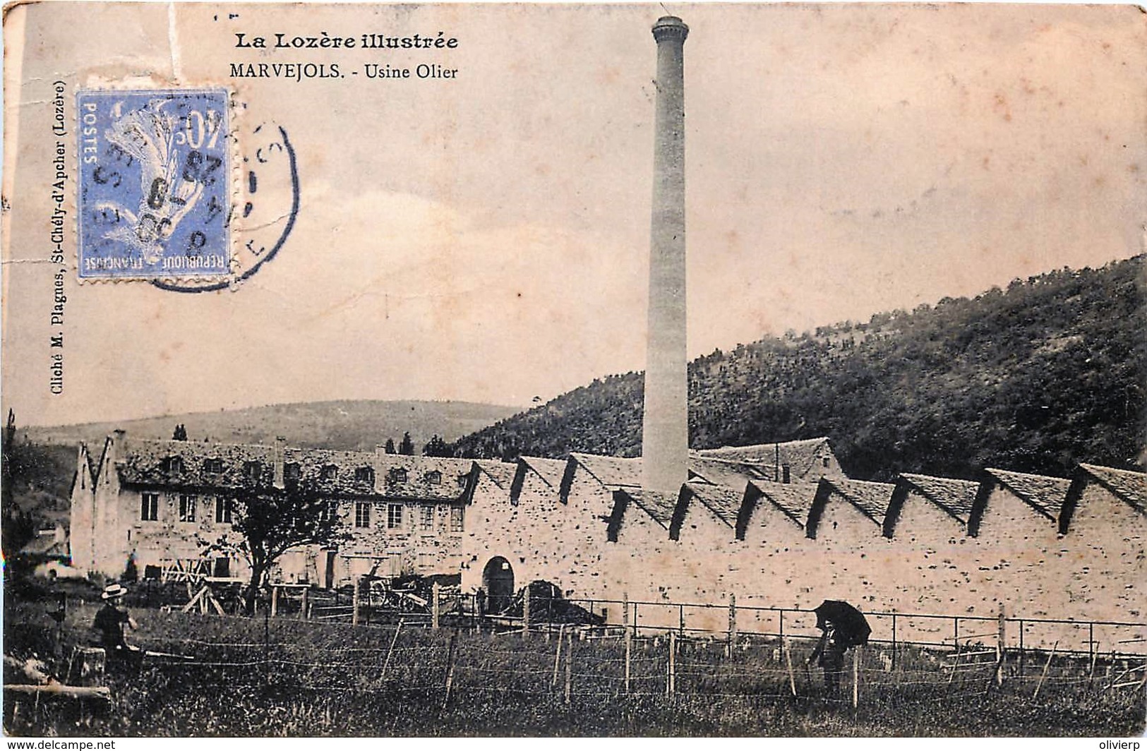 France - 48 - La Lozère Illustrée - Marvejols - Usine Olier - Petit Défaut - Marvejols