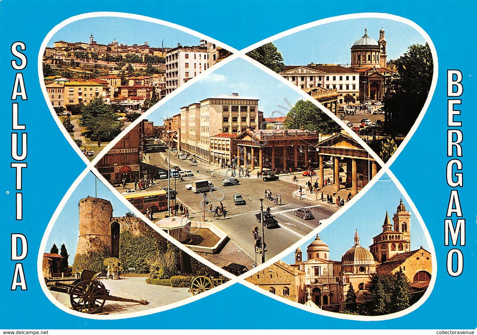 Cartolina Bergamo 5 Vedute - Bergamo