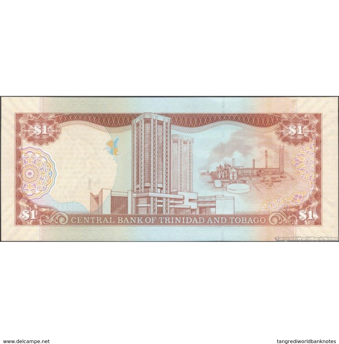 TWN - TRINIDAD & TOBAGO 46Aa - 1 Dollar 2006 (2014) Prefix PQ - Signature: Rambarran﻿ UNC - Trinidad & Tobago