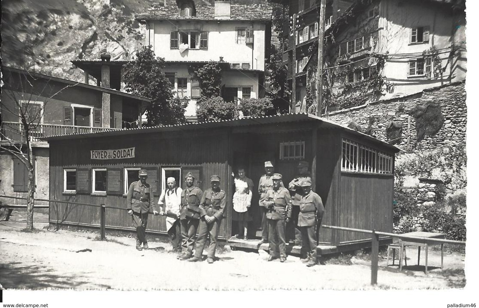 VS RAROGNE Foyer Du Soldat à Rarogne - Soldatenstube In RARON - SEAL Lausanne No 50.365   -  Circulé Le 29.09.1944 - Rarogne