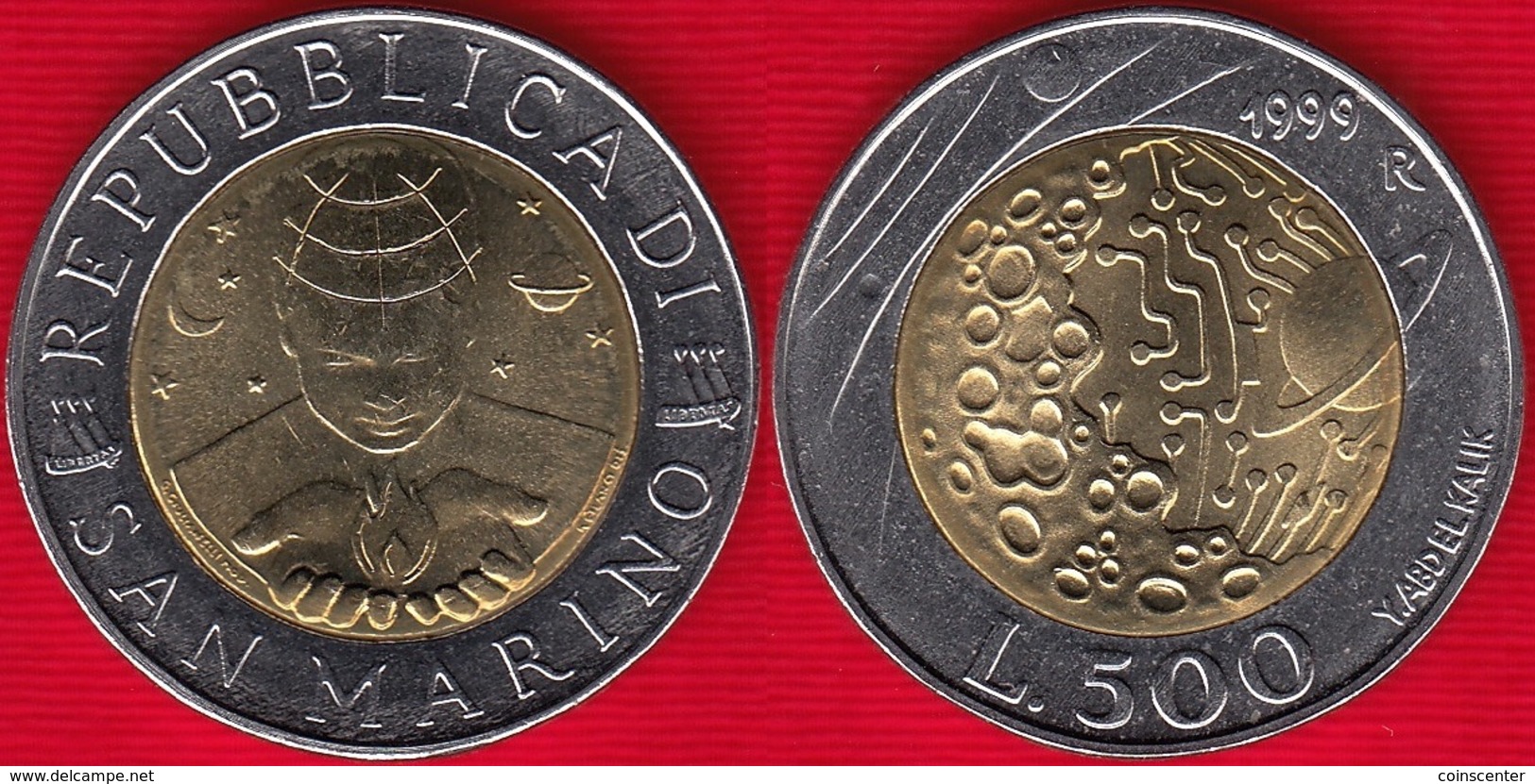 San Marino 500 Lire 1999 Km#394 "Exploration" BiMetallic UNC - Saint-Marin