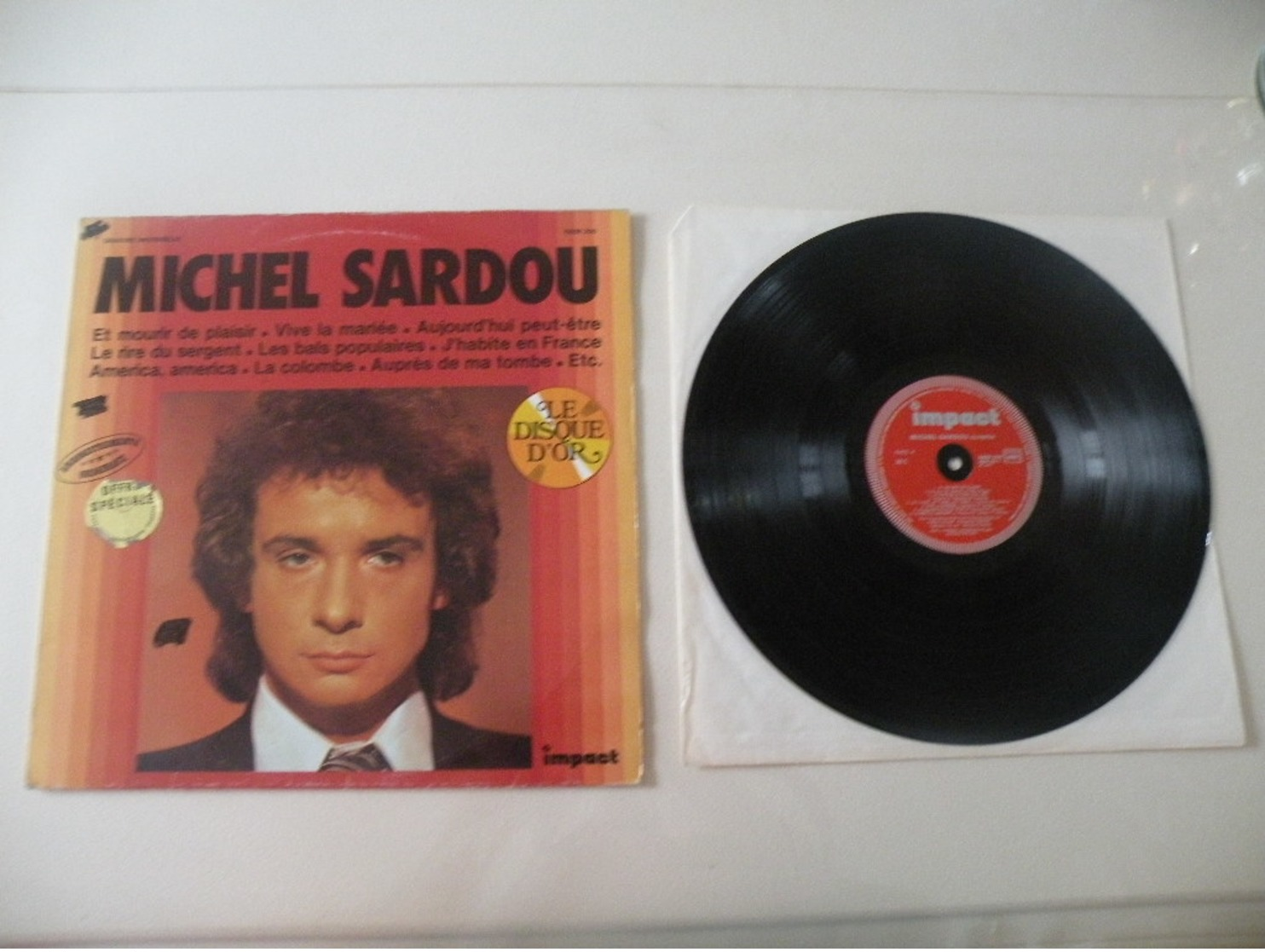 Michel Sardou -1970- (Titres Sur Photos) - Vinyle 33 T LP Disque D'Or - Autres - Musique Française