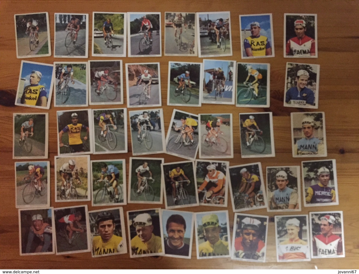 42 Cartes / Cards MONTY Gum / TRIO Gum - NOT Complete - Cyclists - Cyclisme - Ciclismo - Cycling