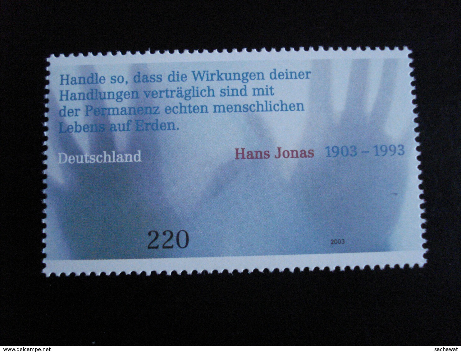Allemagne - Année 2003 - Citation De Hans Jonas - Y.T. 2165  - Neuf (**) Mint (MNH) - Nuevos