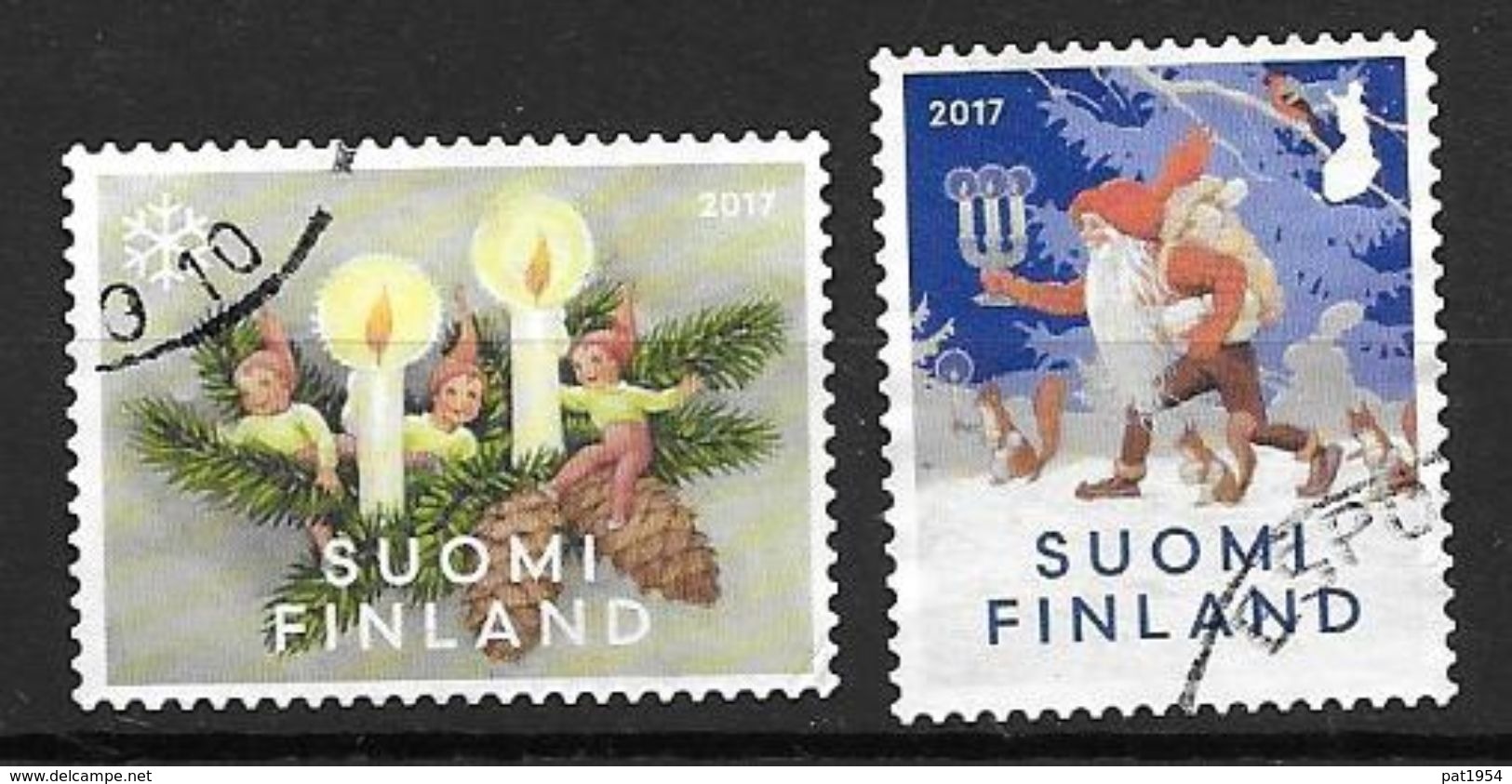 Finlande 2017 Timbres Oblitérés Noël - Oblitérés