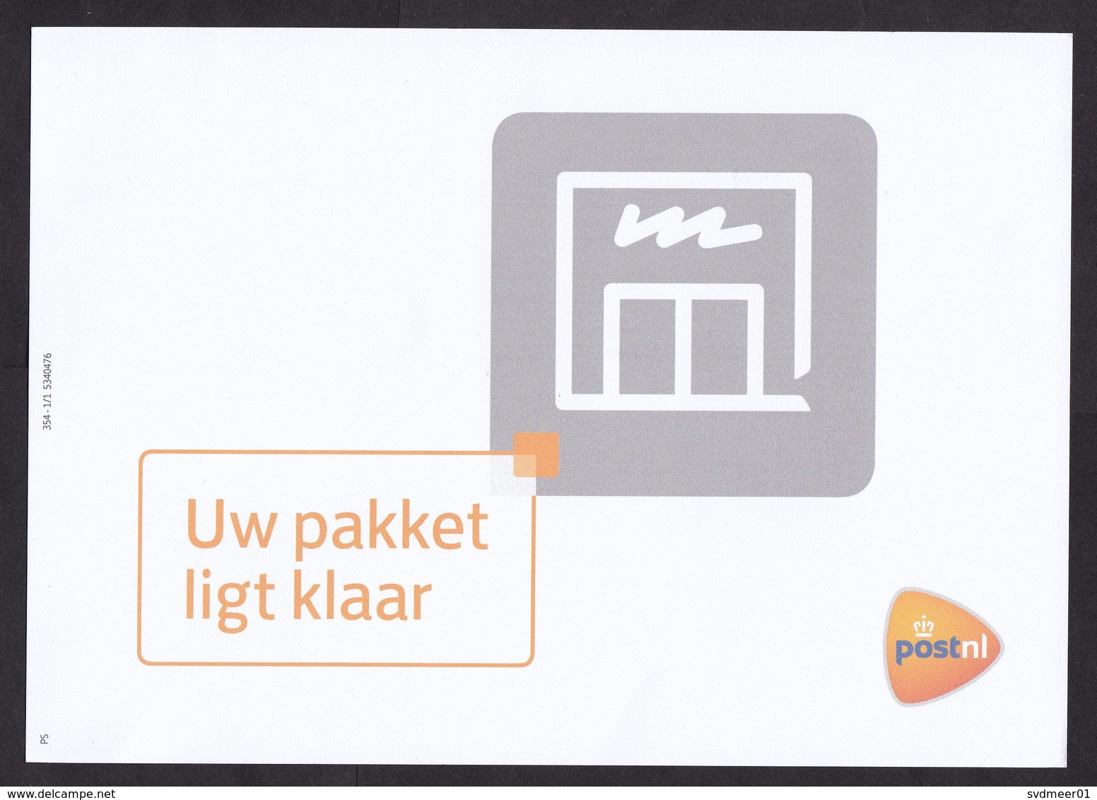 Netherlands: Official Postcard, 2018, Parcel From Abroad Is Delivered At Post Office, Please Pick It Up (traces Of Use) - Briefe U. Dokumente