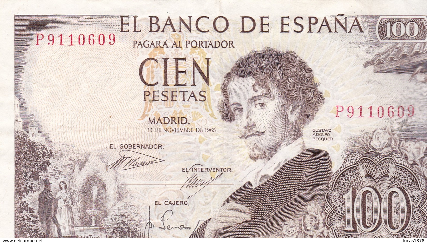 ESPAGNE BILLET 100 PESETAS 1965 - 100 Pesetas