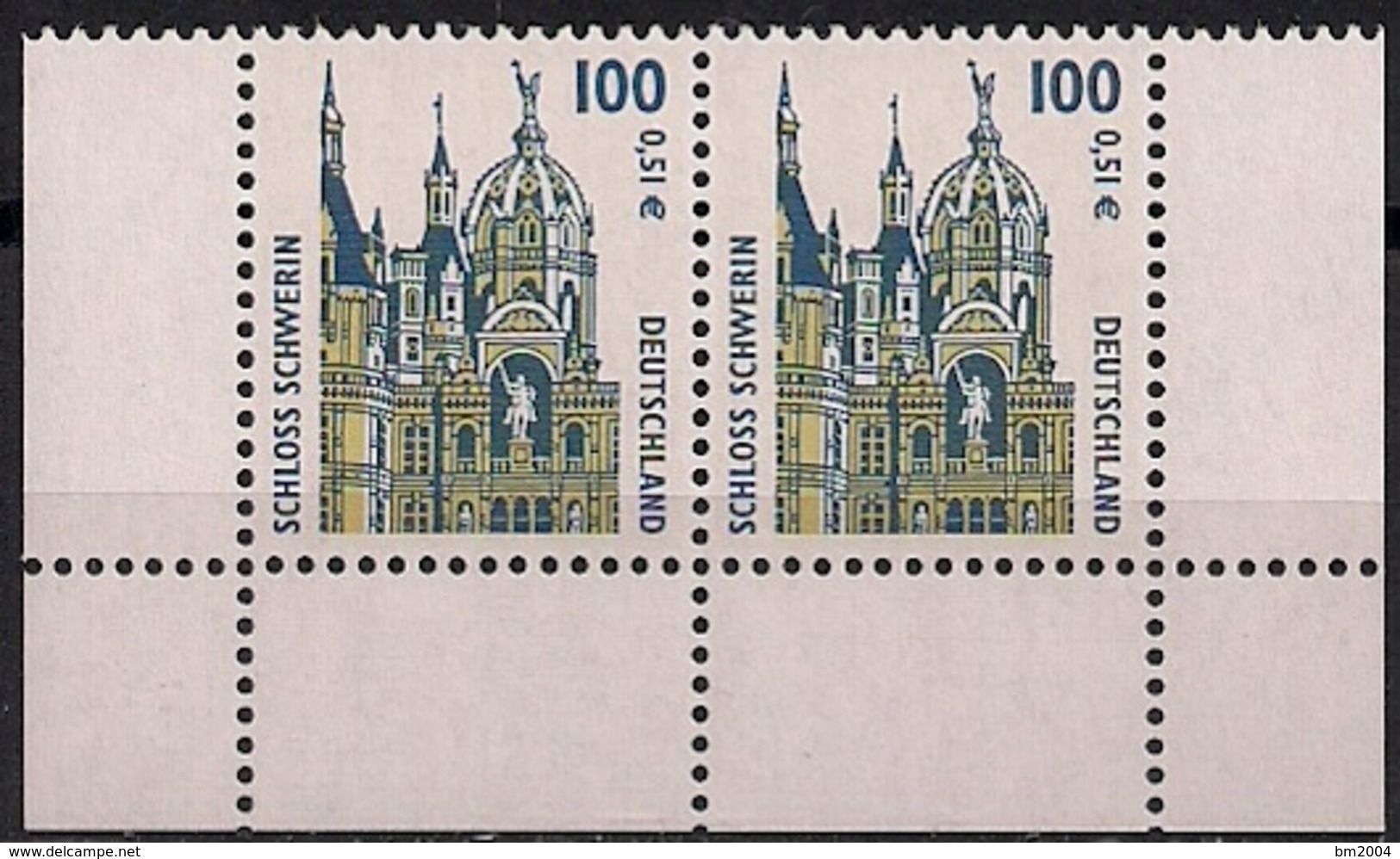 2001 Allm. Fed. Yv. 1988 Mi.2156  **MNH Pair    Schloss Schwerin - Unused Stamps