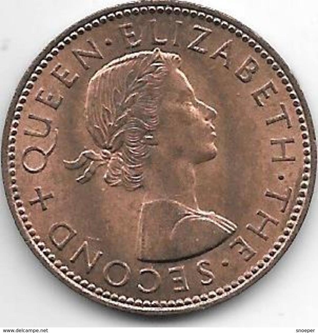 *new Zealand 1/2 Penny 1962  Km 23.2  UNC !!! - New Zealand