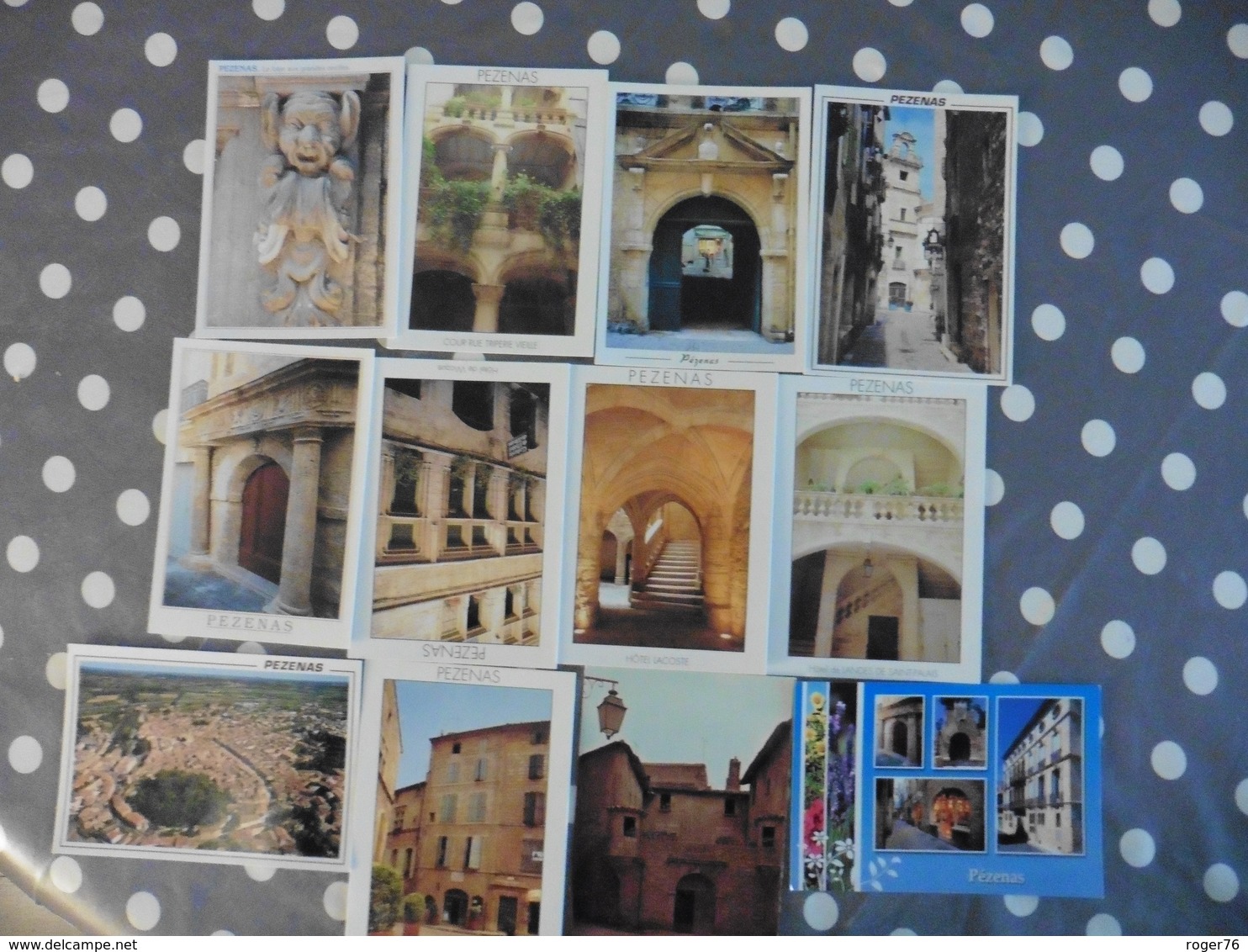 LOT  DE 12 CARTES POSTALES   NEUVES   DE  PEZENAS - 5 - 99 Cartes